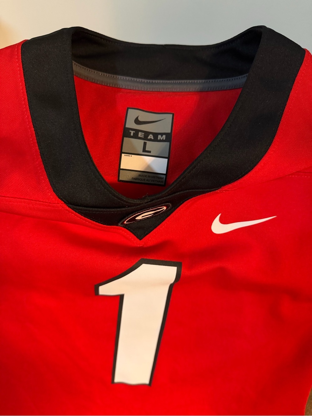 Nike Red Team Athletic Jersey Tee - Picture 2 of 4
